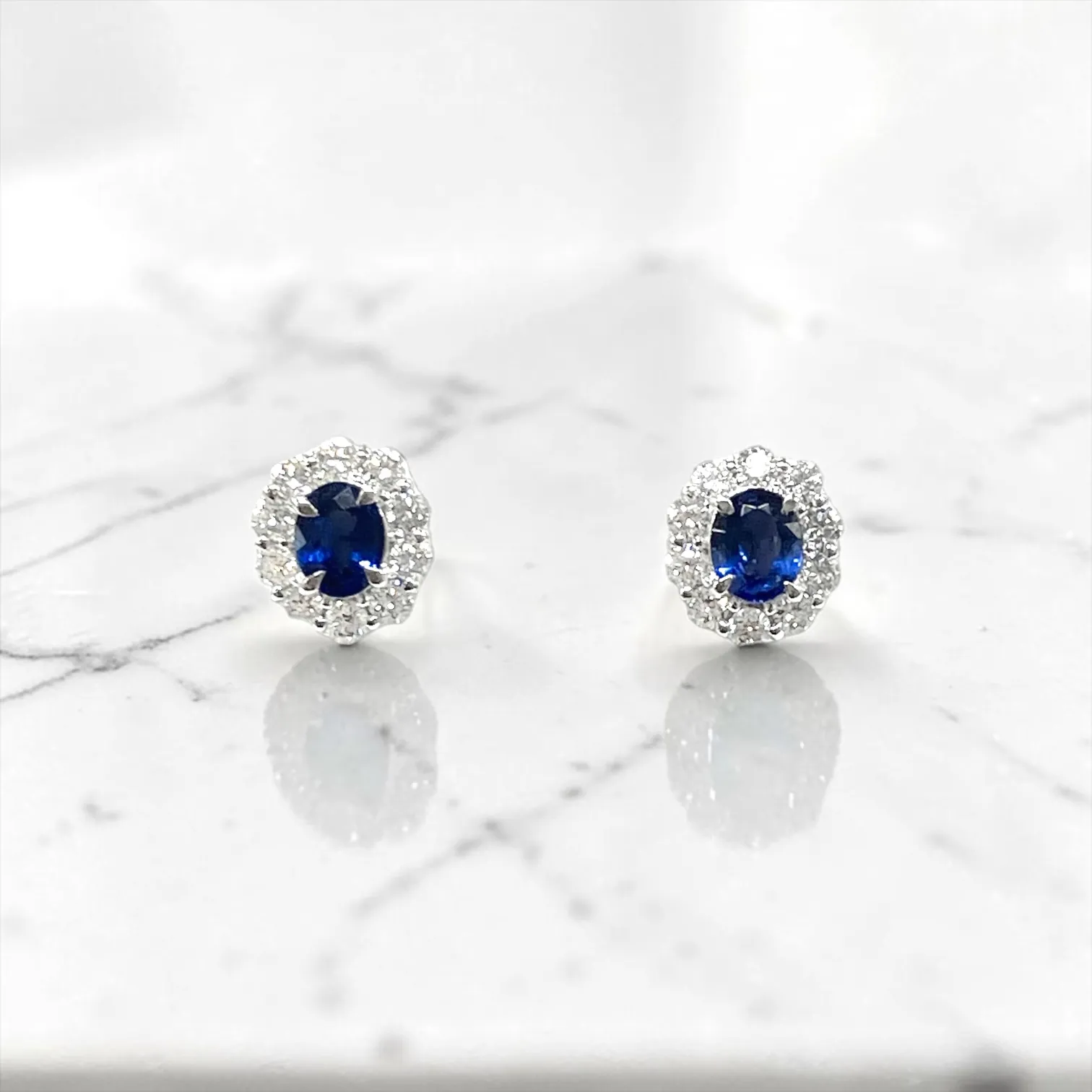 Blue Veil コーンフラワーサファイアピアス | GURALA